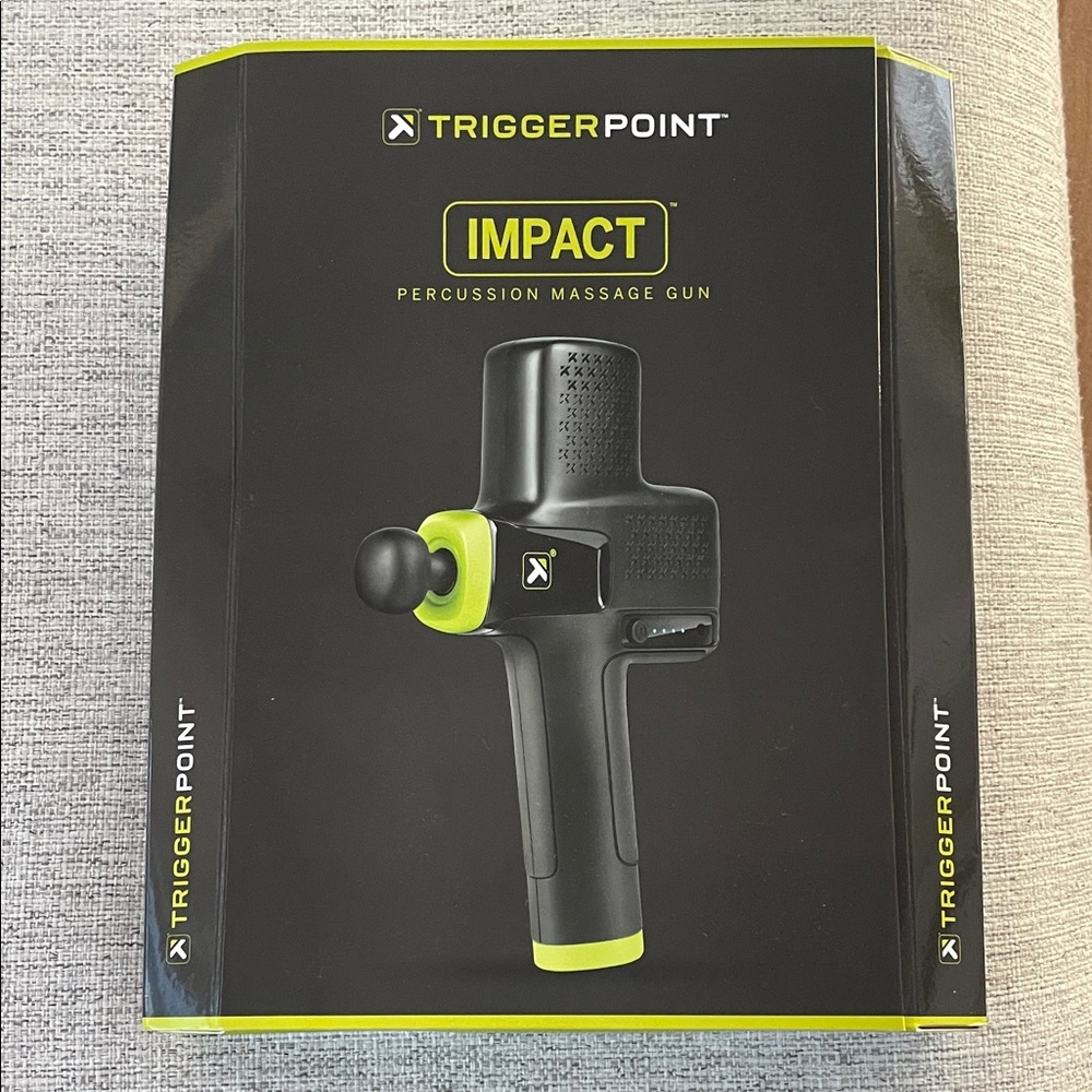 Impact Percussion Massage Gun - Black and Green